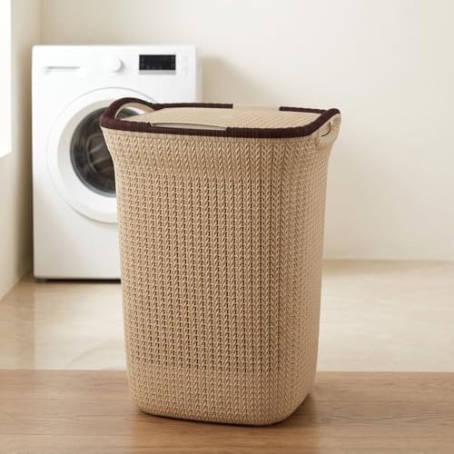 PrettyKrafts 60L Plastic Laundry Basket