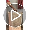 PrettyKrafts 60L Plastic Laundry Basket