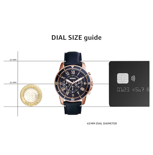 Fossil Analog Blue Dial Men's Watch - Image 6