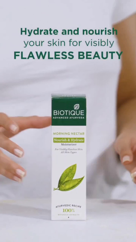 BIOTIQUE Morning Nectar Flawless Skin Moisturizer | 24H Deep Mois - Image 2