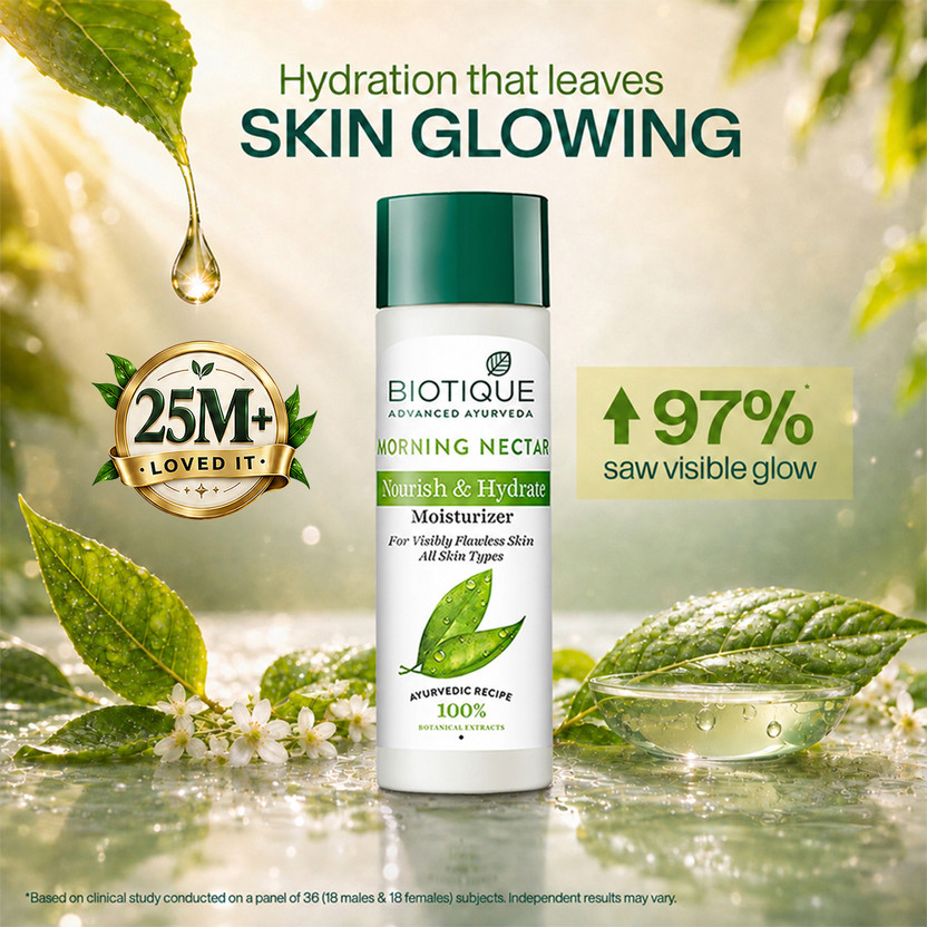 BIOTIQUE Morning Nectar Flawless Skin Moisturizer | 24H Deep Mois - Image 5