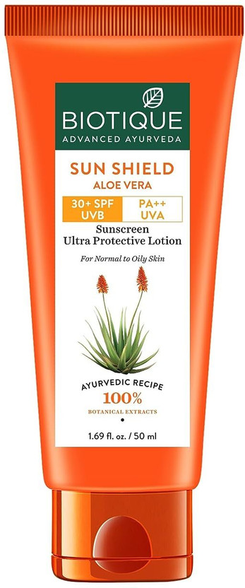 BIOTIQUE Sunscreen - SPF 50+ PA+++ Sun Shield Sandalwood Lotion U - Image 6