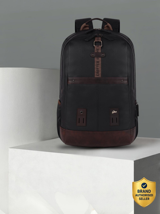 Gear Large 31 L Laptop Backpack Classic Anti Theft Faux Leather (