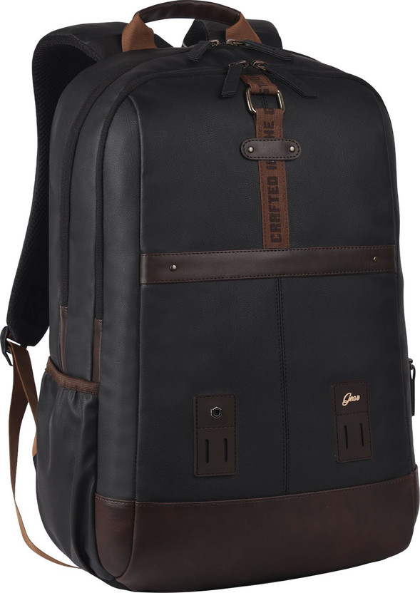 Gear Large 31 L Laptop Backpack Classic Anti Theft Faux Leather ( - Image 4