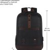 Gear Large 31 L Laptop Backpack Classic Anti Theft Faux Leather ( - Image 5