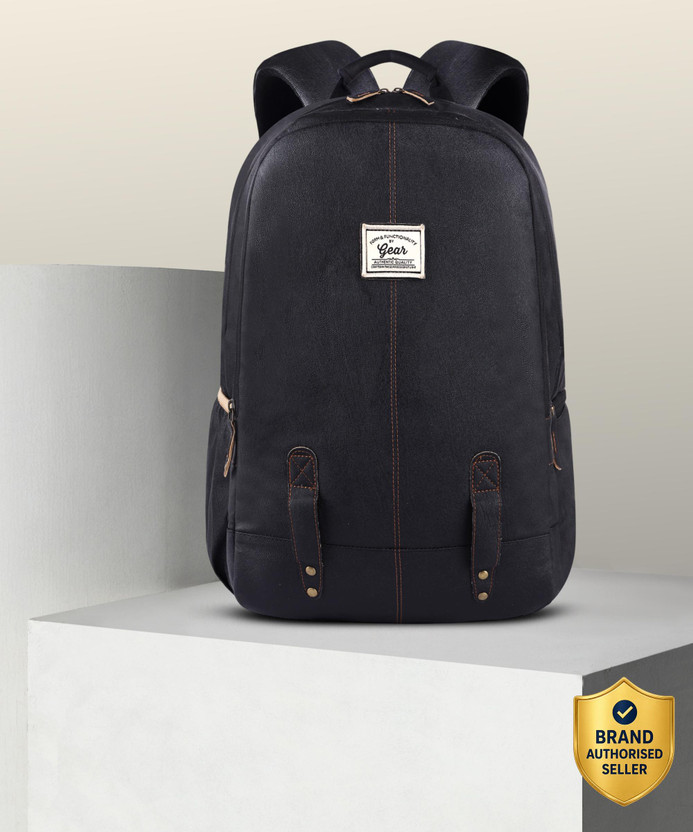 Gear Large 31 L Laptop Backpack Classic Anti Theft Faux Leather ( - Image 9