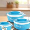 cello Sapphire Pack of 3 Thermoware Casserole Set (500 ml, 1000 m - Image 2