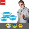 cello Sapphire Pack of 3 Thermoware Casserole Set (500 ml, 1000 m - Image 3