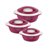 cello Sapphire Pack of 3 Thermoware Casserole Set (500 ml, 1000 m - Image 6