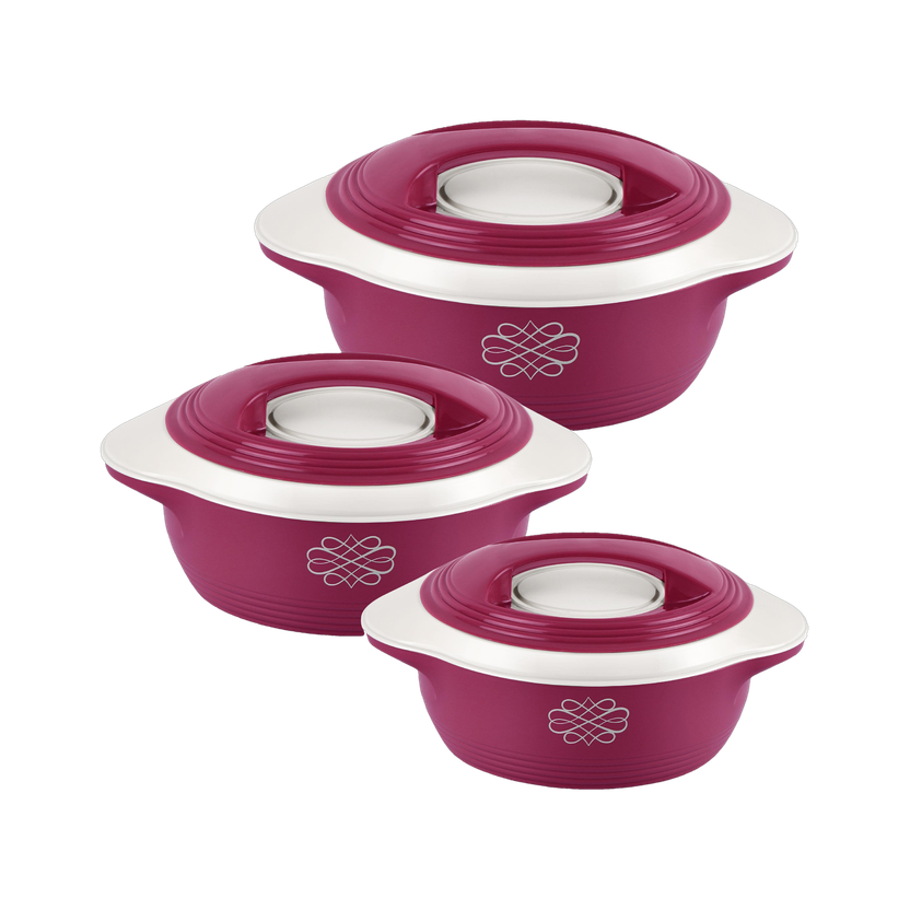 cello Sapphire Pack of 3 Thermoware Casserole Set (500 ml, 1000 m - Image 6