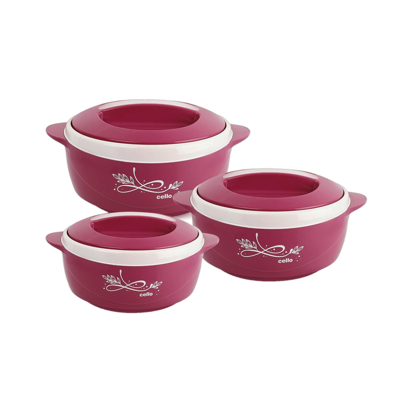 cello Sapphire Pack of 3 Thermoware Casserole Set (500 ml, 1000 m - Image 10