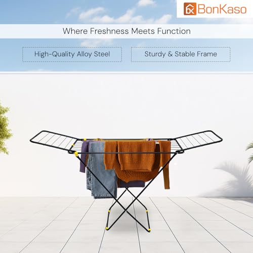 BonKaso Foldable Cloth Drying Stand