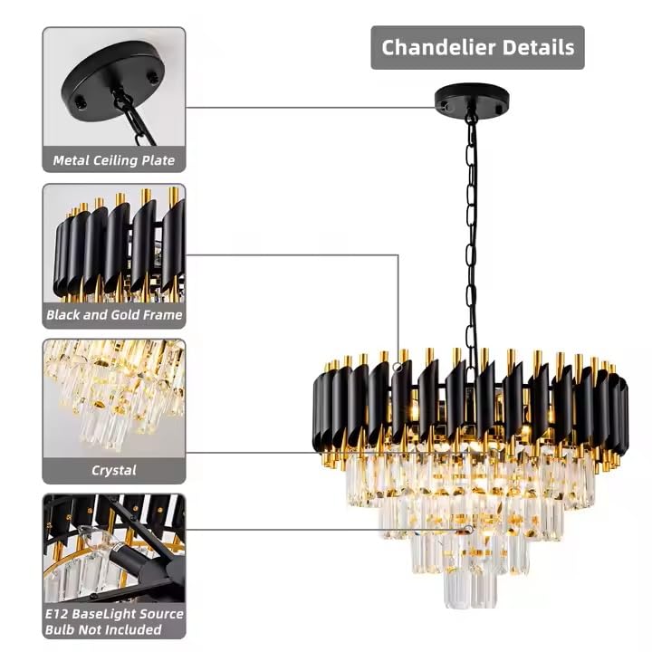 Weldeccor®Luxury Crystal Chandelier for Living