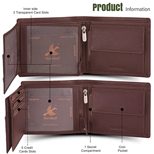 HORNBULL Denial Brown Leather Wallet