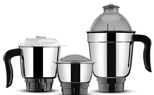 Butterfly 750W Mixer Grinder With Jars And Vegetable Chopper, Grey - Image 5
