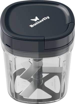 Butterfly 750W Mixer Grinder With Jars And Vegetable Chopper, Grey - Image 6