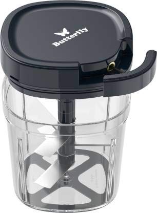 Butterfly 750W Mixer Grinder With Jars And Vegetable Chopper, Grey - Image 7