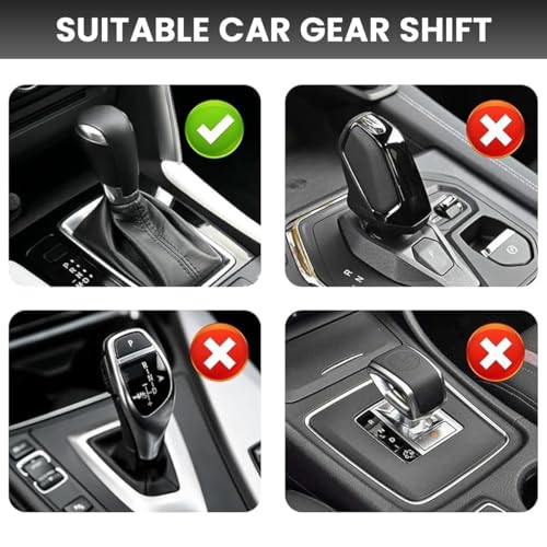 STHIRA® Gear Knob Sleeve Compatible with Cars 12 * 9 * 5cm Black - Image 5