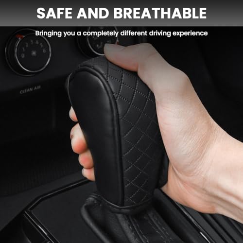 STHIRA® Gear Knob Sleeve Compatible with Cars 12 * 9 * 5cm Black - Image 7