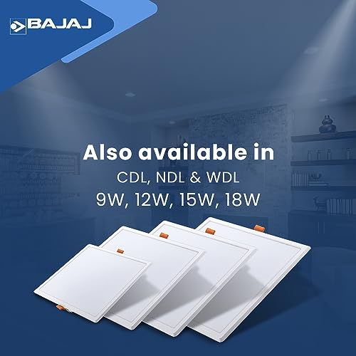 Bajaj IVORA LED Panel 9W NDL Natual Daylight Square (Pack of 10) - Image 5