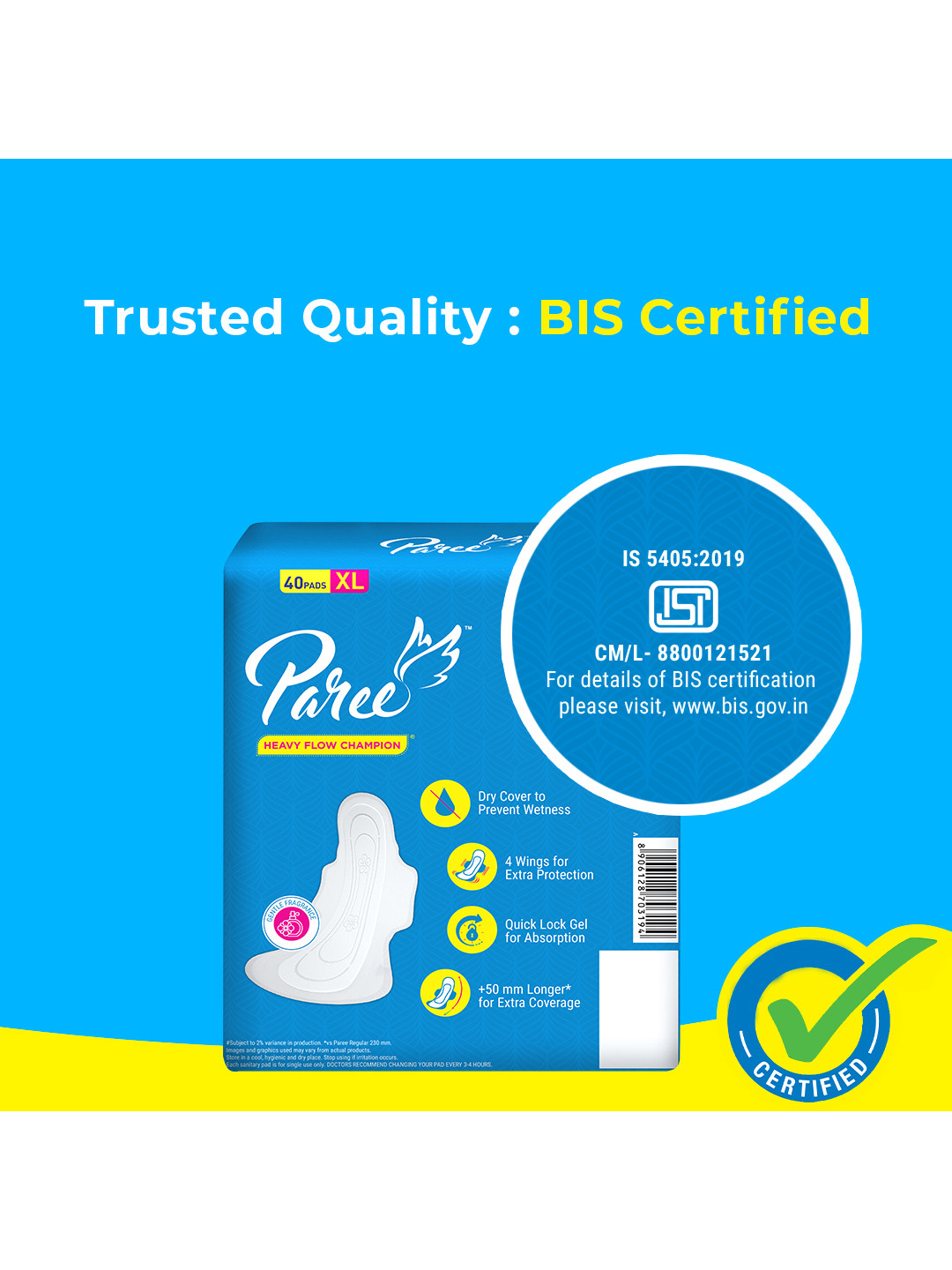 Paree Dry Feel XL Sanitary
