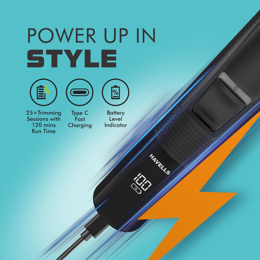 HAVELLS BT4441 Trimmer 120 min Runtime 9 Length Settings (Black) - Image 4
