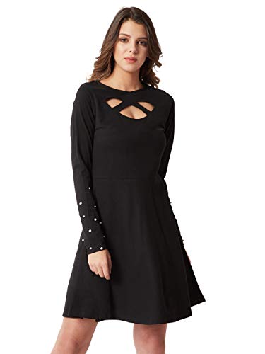 Miss Chase Women's Cotton Cut-Out Dress