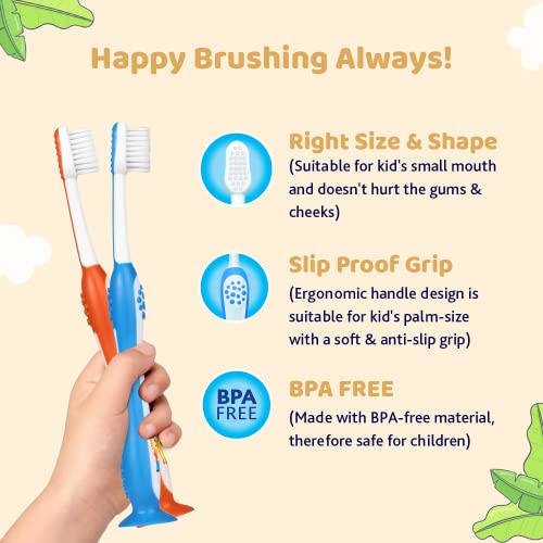 Chicco Toothbrush Set Blue + Orange 3Y-8Y - Image 5