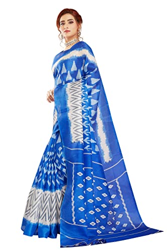 RANI SAAHIBA Women's Art Silk Printed Saree with Blouse Piece - Image 2