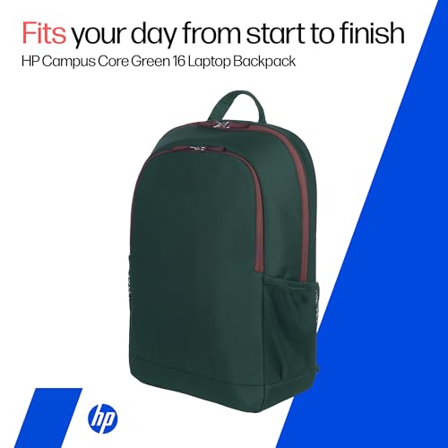 HP Campus Core 16 Laptop Backpack - Green - Image 2