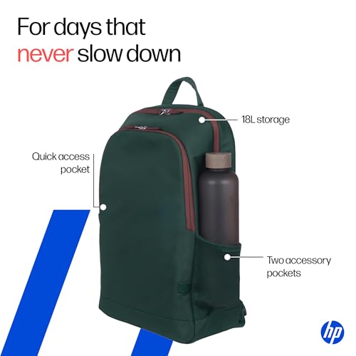 HP Campus Core 16 Laptop Backpack - Green - Image 4
