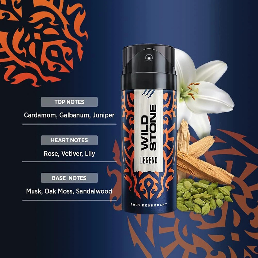 Wild Stone Ultra Sensual , Red & legend (200 ml Each) Deodorant S - Image 4
