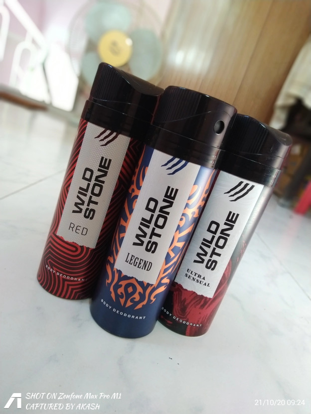 Wild Stone Ultra Sensual , Red & legend (200 ml Each) Deodorant S - Image 7