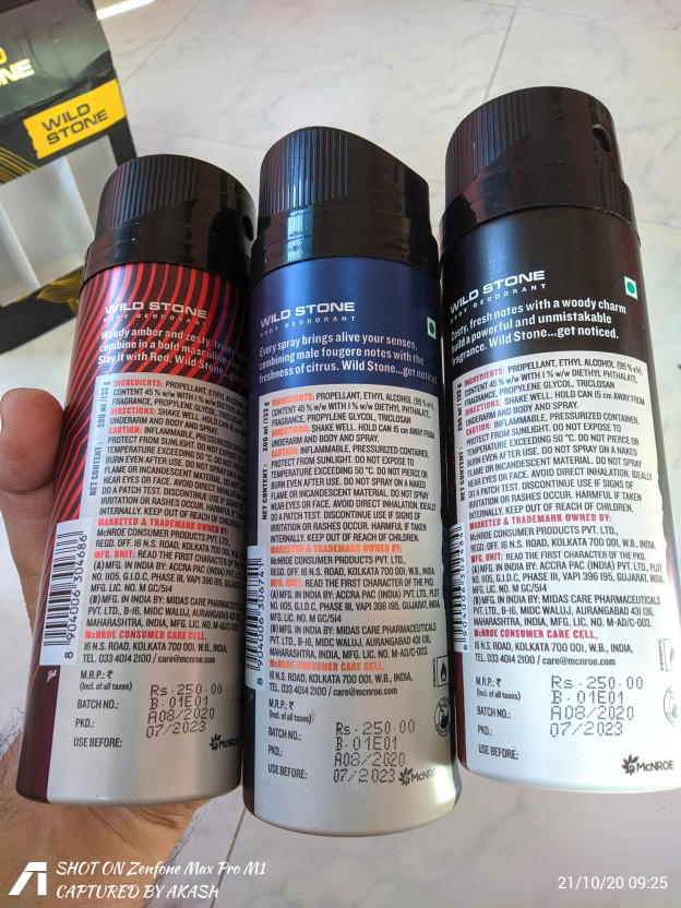 Wild Stone Ultra Sensual , Red & legend (200 ml Each) Deodorant S - Image 10
