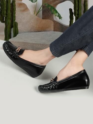ELLE Women Flats Slip-On Loafer with Chain Detail - Image 2