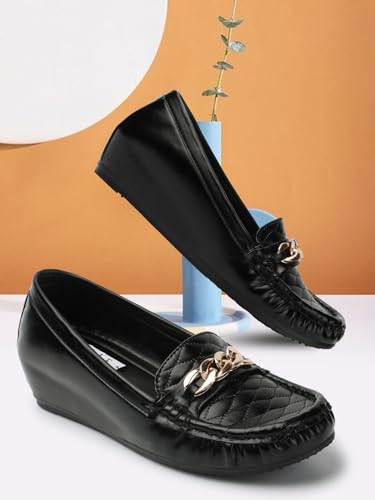 ELLE Women Flats Slip-On Loafer with Chain Detail - Image 3