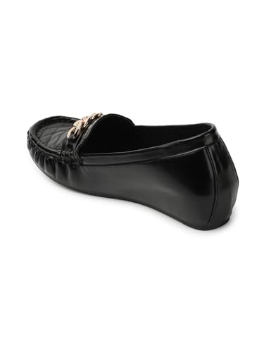 ELLE Women Flats Slip-On Loafer with Chain Detail - Image 4
