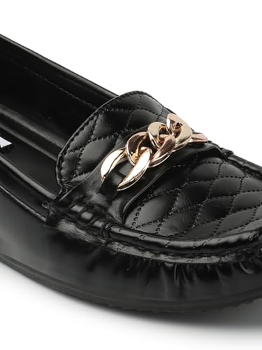 ELLE Women Flats Slip-On Loafer with Chain Detail - Image 5