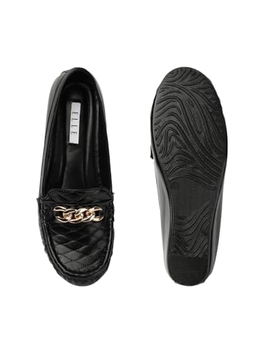 ELLE Women Flats Slip-On Loafer with Chain Detail - Image 6