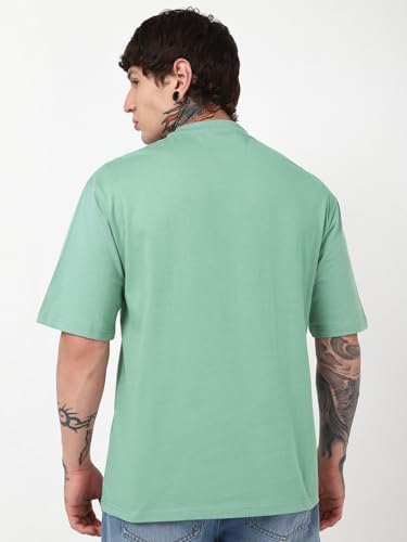 Bewakoof Men's Graphic Print Oversized Fit T-Shirt - Image 6