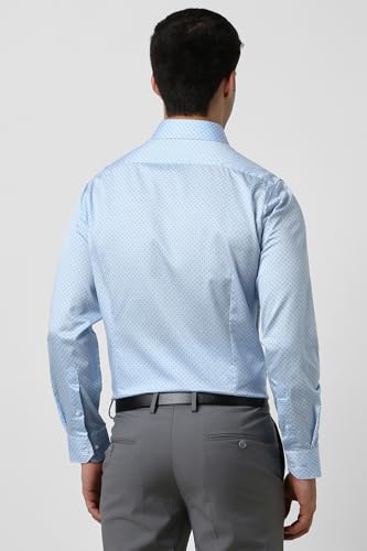 Van Heusen Men's Cotton Slim Fit Printed Formal Shirt - Image 4