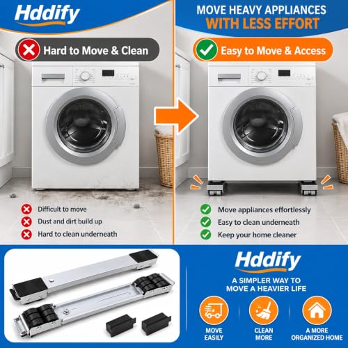 Extendable Roller Base Appliance Washing Machine Dolly Floor Protector - Image 6