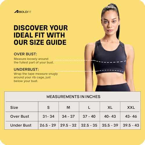 Boldfit Sports Bra for Women,Padded