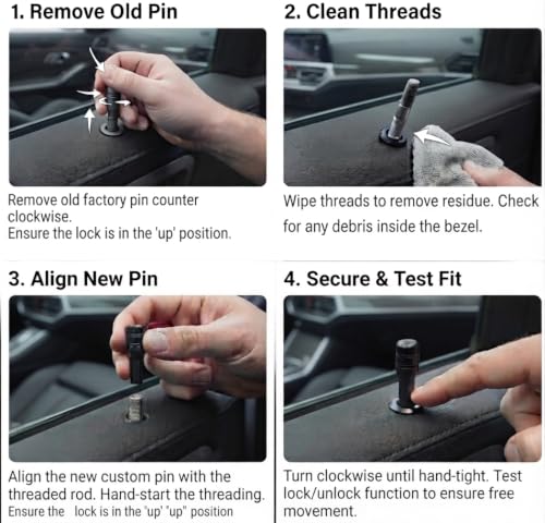 AutoBizarre Car Door Lock Knobs