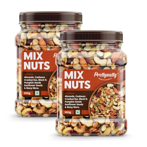 PrettyNutty Healthy Nutmix 1kg, Dried