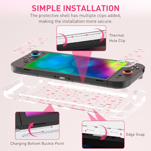 RHOTALL Clear Glitter Pink Dockable
