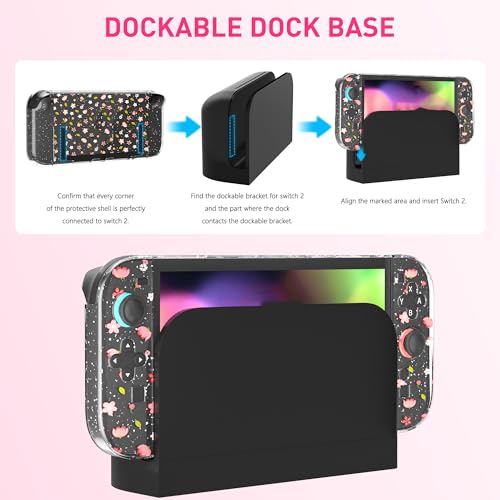 RHOTALL Clear Glitter Pink Dockable