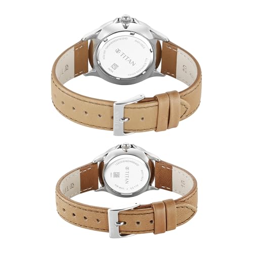 Titan Modern Bandhan Quartz Analog Green Dial Pair Watches - Image 5