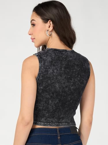 Bewakoof Women's Embroidered Slim Fit