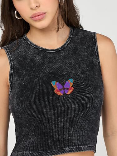 Bewakoof Women's Embroidered Slim Fit